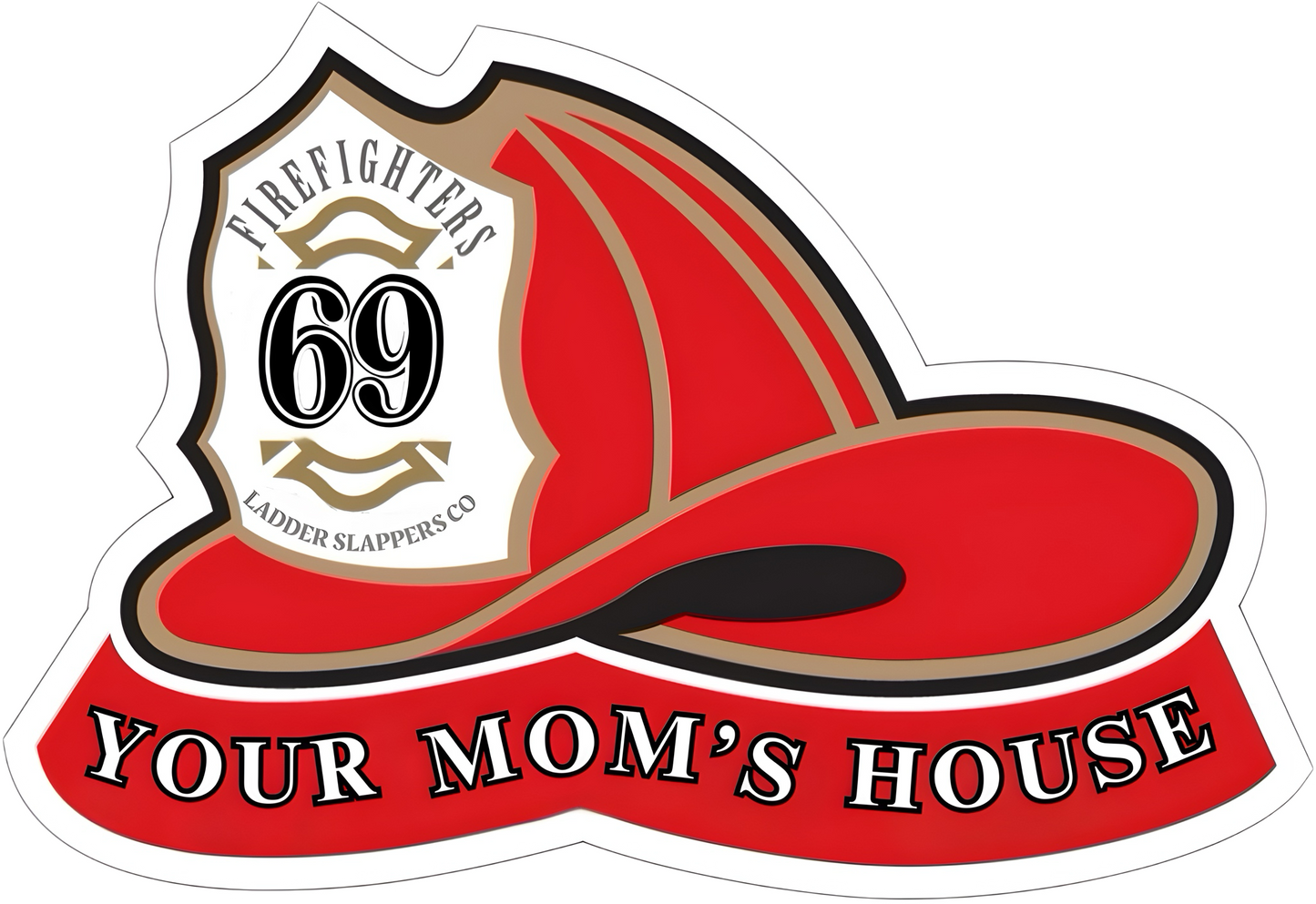 Your Mom's House Helmet sticker